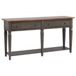 Sunset Trading Dakota 4PC Rectangle Coffee Table Set w Console Brown Gray Wood