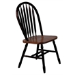 Sunset Trading 3PC 34-48-in Rectangle Dropleaf Dining Set Black Brown Solid Wood