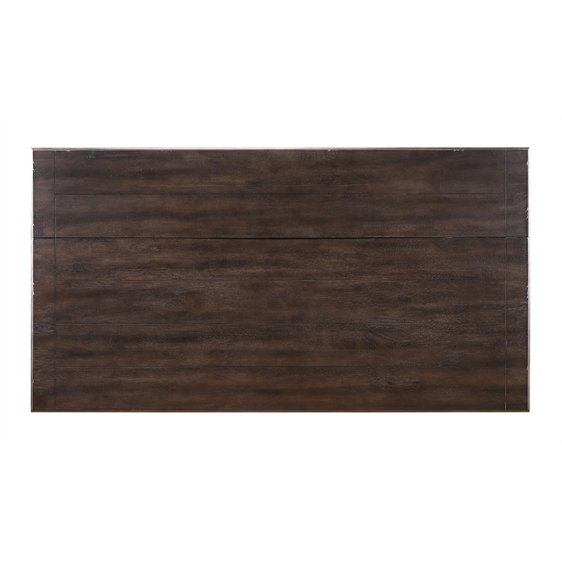 French Chic Dropleaf Kitchen Island Bar Antique White & Walnut Brown Wood