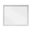 Sunset Trading Dover Rectangular Beveled Glass Mirror in Cerused White Oak Wood