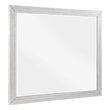 Sunset Trading Dover Rectangular Beveled Glass Mirror in Cerused White Oak Wood