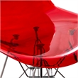 LeisureMod Cresco Modern Eiffel Base Dining Side Chair in Red
