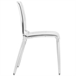 LeisureMod Murray Mid-Century Modern Dining Side Chair in Clear Set of 4