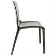 LeisureMod Murray Mid-Century Modern Dining Side Chair in Black