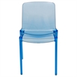 LeisureMod Murray Mid-Century Modern Dining Side Chair in Blue Set of 2