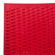 LeisureMod Modern Weave Mace Indoor Outdoor Dining Armchair in Red