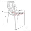 LeisureMod Devon Modern Indoor Outdoor Aluminum Dining Chair in Brown