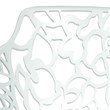 LeisureMod Devon Modern Indoor Outdoor Aluminum Dining Armchair White Set of 4