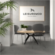 LeisureMod Oyster Dining Side Chair With Strong Metal Legs in Black