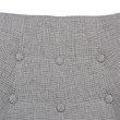 LeisureMod Mid-Century Willow Gray Twill Fabric Eiffel Base Rocking Chair