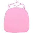 LeisureMod Modern Dining Chair Fabric Cushions With Ties in Pink