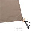 LeisureMod Durable Patio Brown Fabric Hanging Egg Swing Chair Canvas Cover