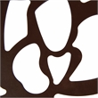 LeisureMod Devon Modern Glass Top Brown Aluminum Base Outdoor 47