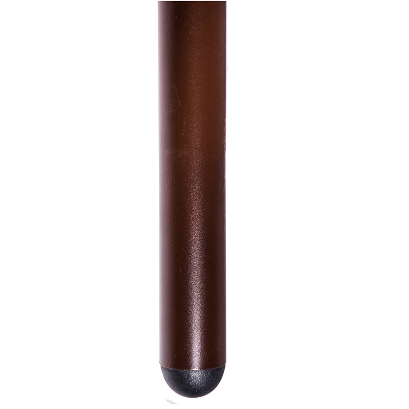 LeisureMod Devon Modern Glass Top Brown Aluminum Base Outdoor 47