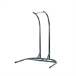 LeisureMod Charcoal Wicker Double 2-Person Hanging Egg Swing Chair in Dark Grey