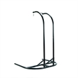 LeisureMod Charcoal Wicker Double 2-Person Hanging Egg Swing Chair in Dark Grey