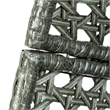 LeisureMod Charcoal Wicker Double 2-Person Hanging Egg Swing Chair in Dark Grey