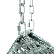 LeisureMod Charcoal Wicker Double 2-Person Hanging Egg Swing Chair in Dark Grey