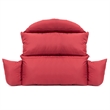 LeisureMod 2 person Double Egg Swing Chair Cushion in Red