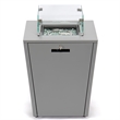 LeisureMod Chelsea Gas Fire Pit Table 37000 BTU With Lid in Gray