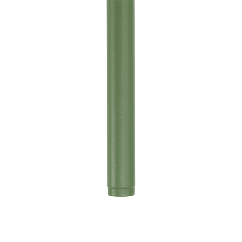 LeisureMod Devon Modern Indoor Outdoor Dining Chair in Khaki Green Set of 4