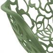 LeisureMod Devon Modern Aluminum Patio Dining Armchair in Khaki Green (Set of 4)