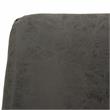LeisureMod Markley Leather Dining Chair With Gold Legs Charcoal Black