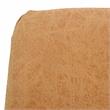LeisureMod Markley Leather Dining Chair With Gold Legs Light Brown