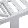 LeisureMod Chelsea Aluminum Outdoor Chaise Lounge Chair With Balck Cushion