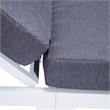 LeisureMod Chelsea Aluminum Outdoor Chaise Lounge Chair With Blue Cushion