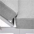 LeisureMod Chelsea Aluminum Outdoor Chaise Lounge Chair With Light Grey Cushion
