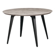 LeisureMod Ravenna Round Sunbleached Grey Wood 47