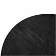 LeisureMod Ravenna Round Ebony Wood 47