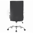 LeisureMod Sonora Modern High-Back Leather Conference Office Chair in Black