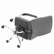 LeisureMod Sonora Modern High-Back Leather Conference Office Chair in Gray