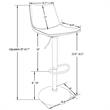 LeisureMod Tilbury Modern Adjustable Height & swivel Bar Stool in Peacock Blue