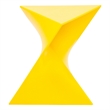 LeisureMod Randolph Modern Triangle End Table in Yellow