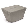 LeisureMod Chelsea Waterproof Fabric Rectangle Fire Pit Table Cover Brown