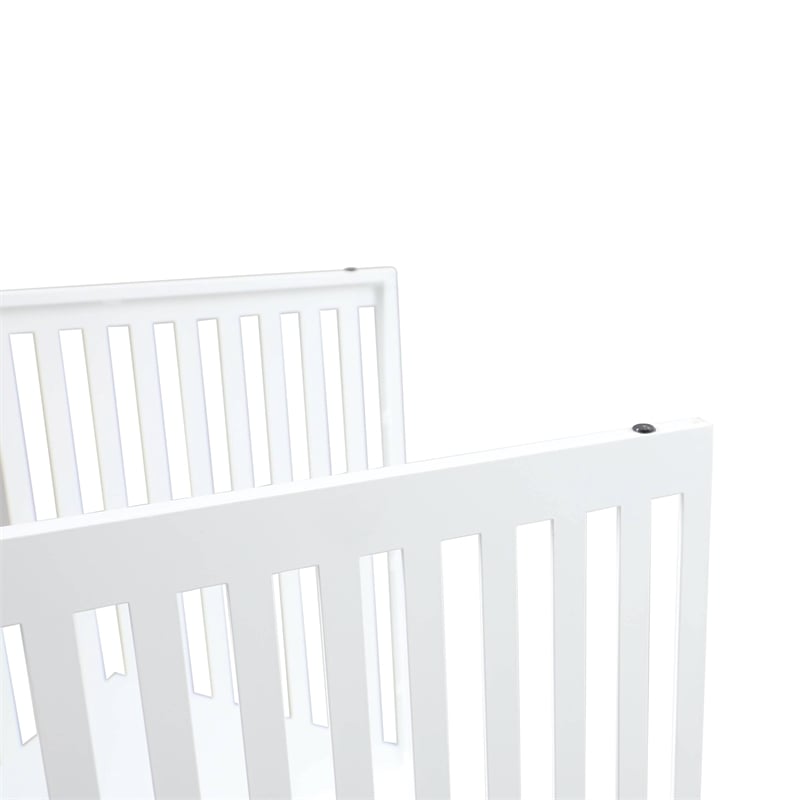LeisureMod Cisco Modern Powder-Coated Stainless Steel Finish Side Table White