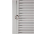LeisureMod Walbrooke Patio Square Aluminum Tank Holder with Slats Design White