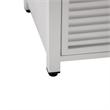 LeisureMod Walbrooke Patio Square Aluminum Tank Holder with Slats Design White