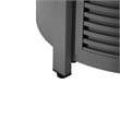 LeisureMod Walbrooke Patio Round Aluminum Tank Holder with Slats Design Gray