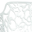 LeisureMod Devon 5-Piece Aluminum Dining Set with Table and 4 Armchairs White