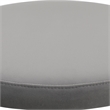 LeisureMod Euston Wicker Bar Stool with Black Metal Frame and Footrest Gray
