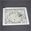 Leisuremod Walbrooke Square Patio Fire Pit Table with Aluminum Frame Black