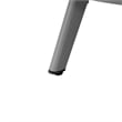 Leisuremod Walbrooke Round Patio Fire Pit Table with Aluminum Frame Gray