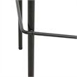 LeisureMod Devon Modern Bar Stool with Powder Coated Aluminum Frame Black