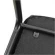 LeisureMod Ervilla Bar Stool with Black Powder Coated Metal Frame Set of 2 Black