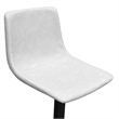 LeisureMod Tilbury Adjustable Height Faux Leather Bar Stool in Light Gray