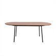 LeisureMod Tule 9-Piece Mid-Century Velvet Dining Set in Walnut/Beige